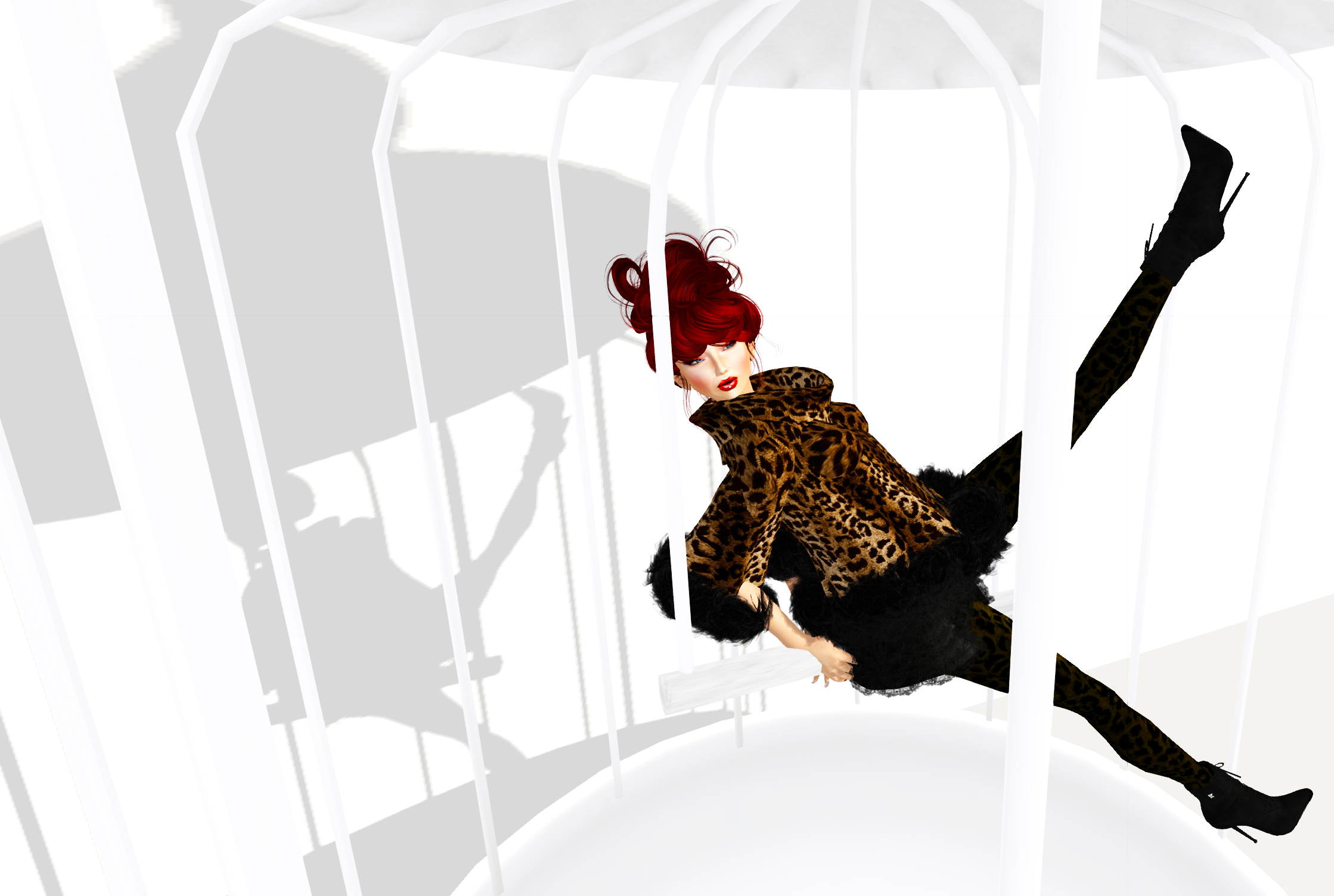 This bird cage pose prop from Ilaya just really tickled my feathers
